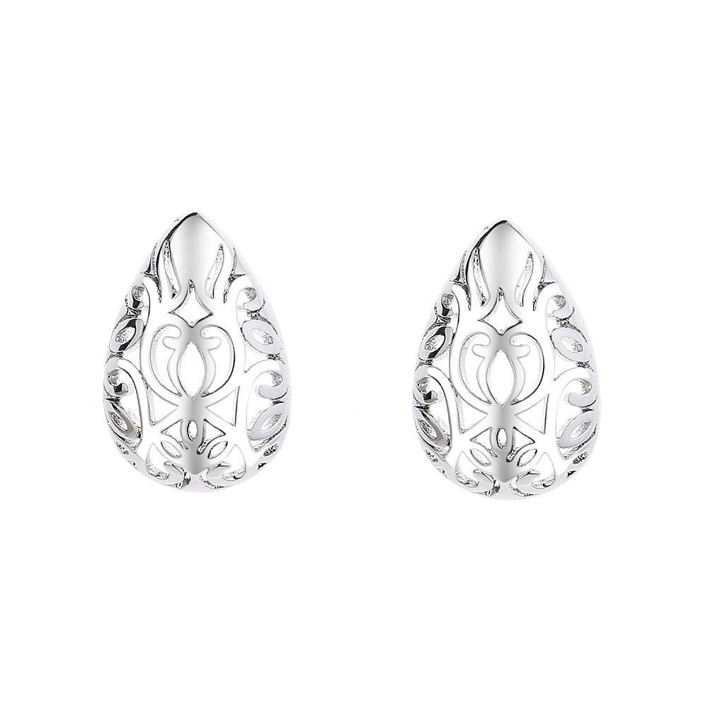 Sterling Silver Artisan filigree Boho Earrings