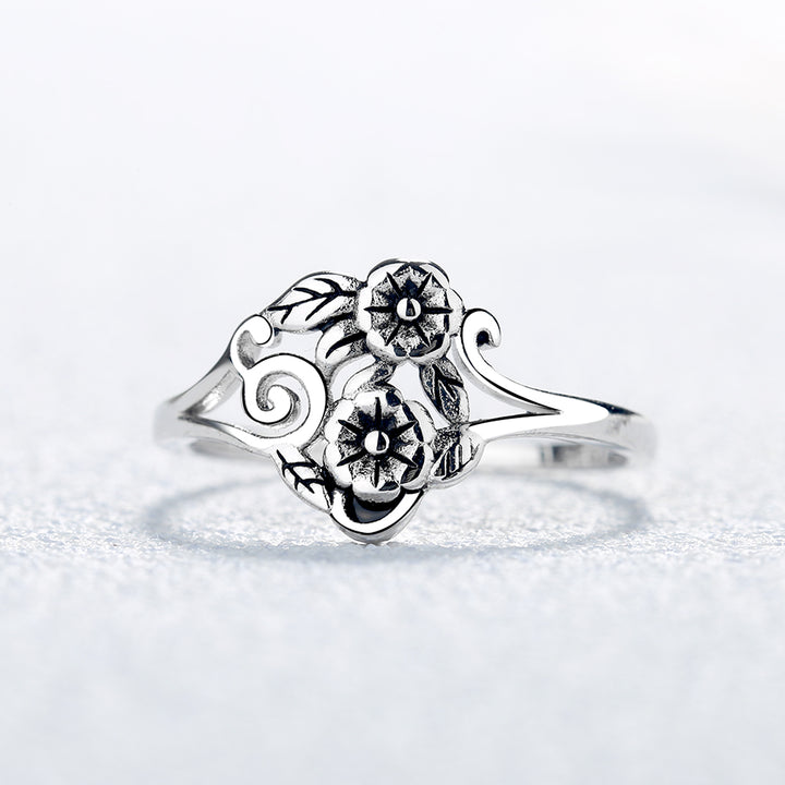 Sterling Silver Artisan Wild Flower Ring