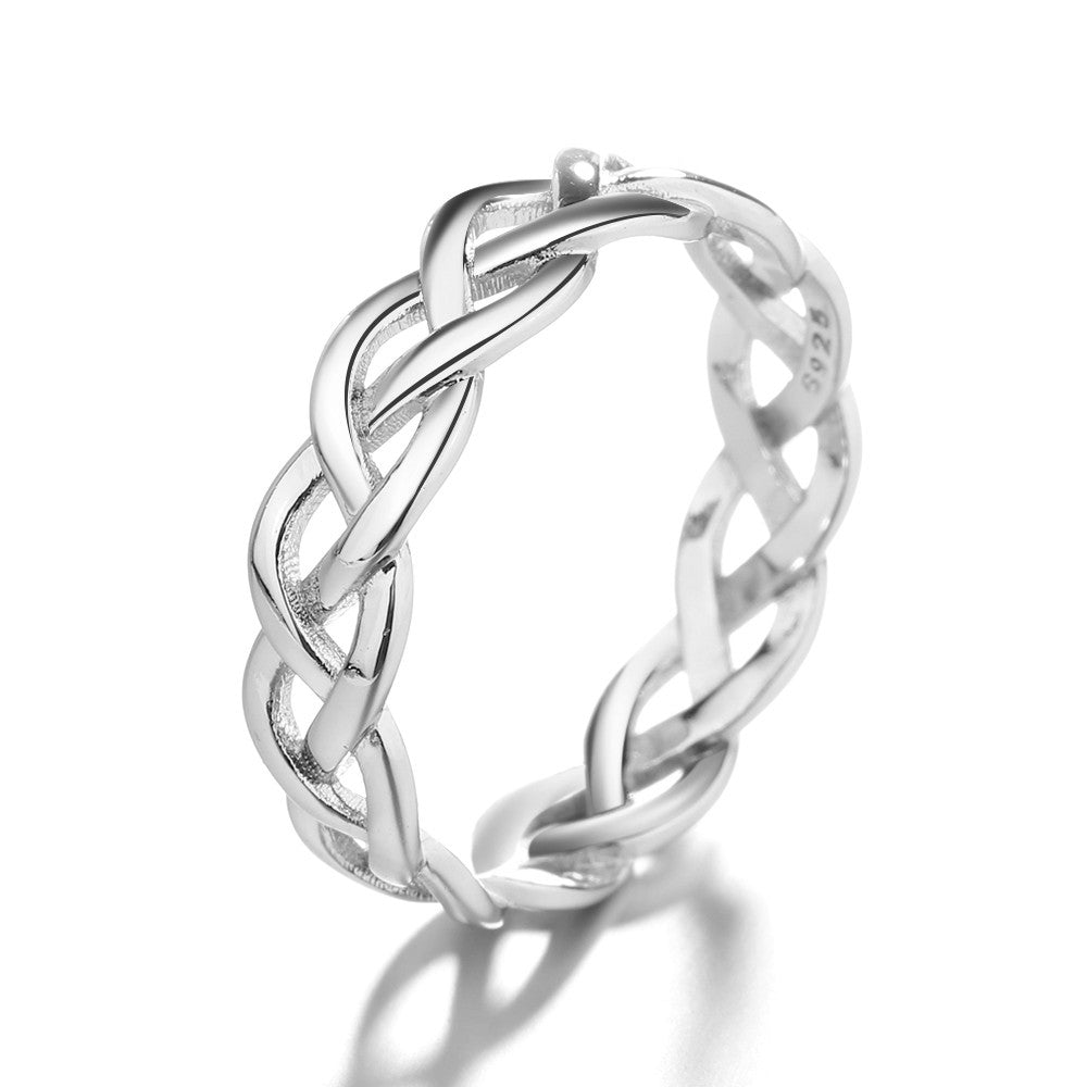 925 Sterling Silver Braided Ring