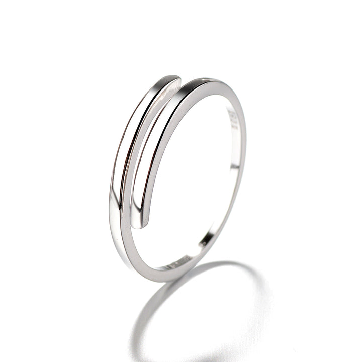 Solid Sterling Silver Adjustable Minimalist Ring