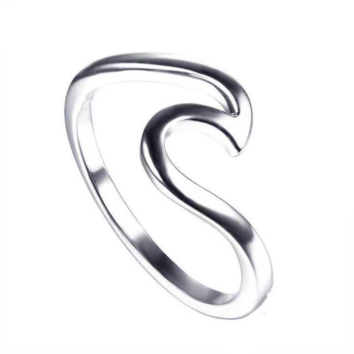 Sterling Silver Surfing Wave Ring