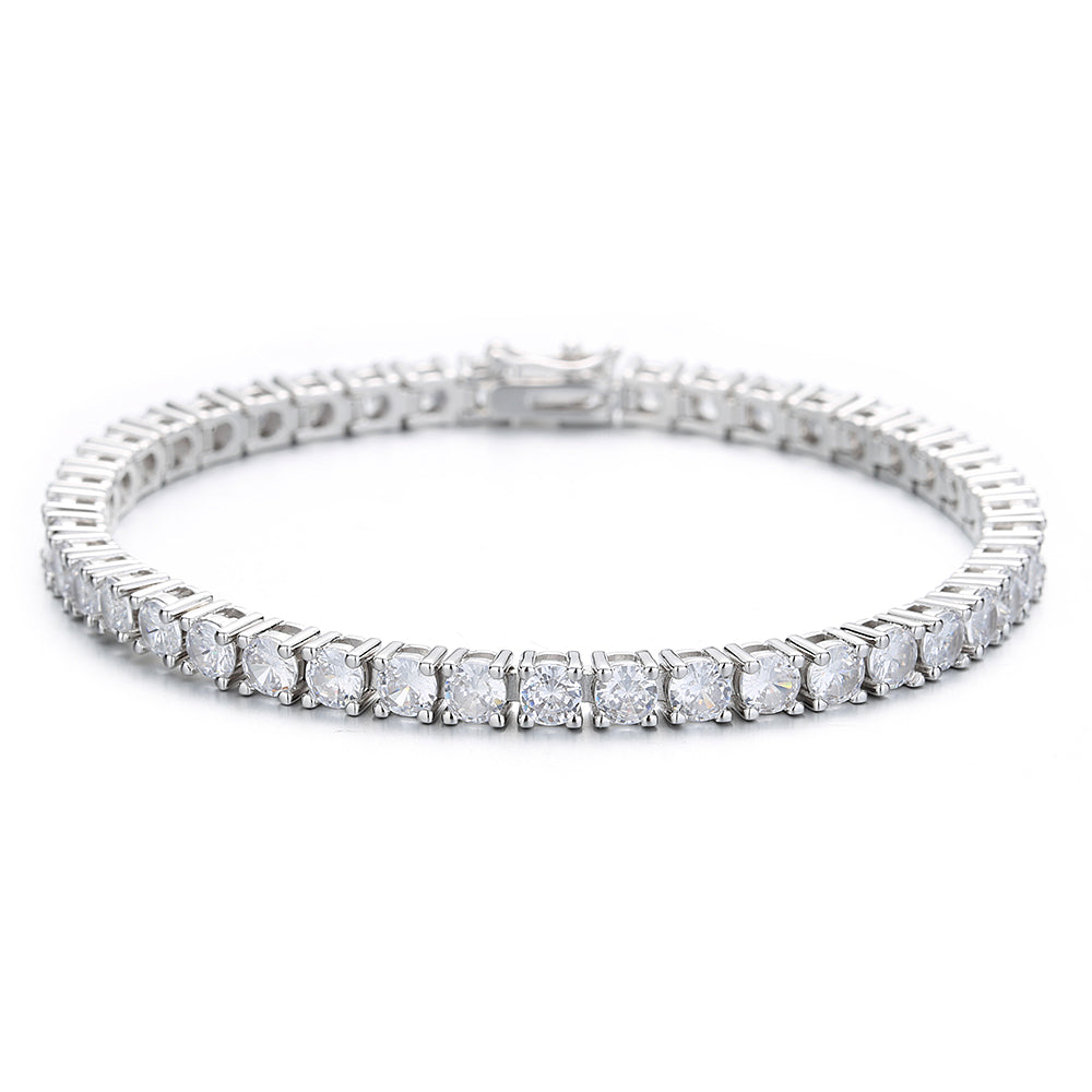 White gold crystal bracelet discount