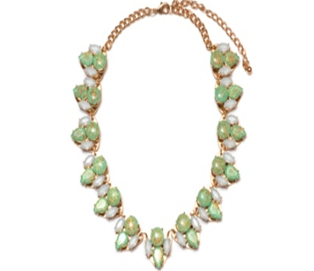 Tripple Stone Statement Necklace