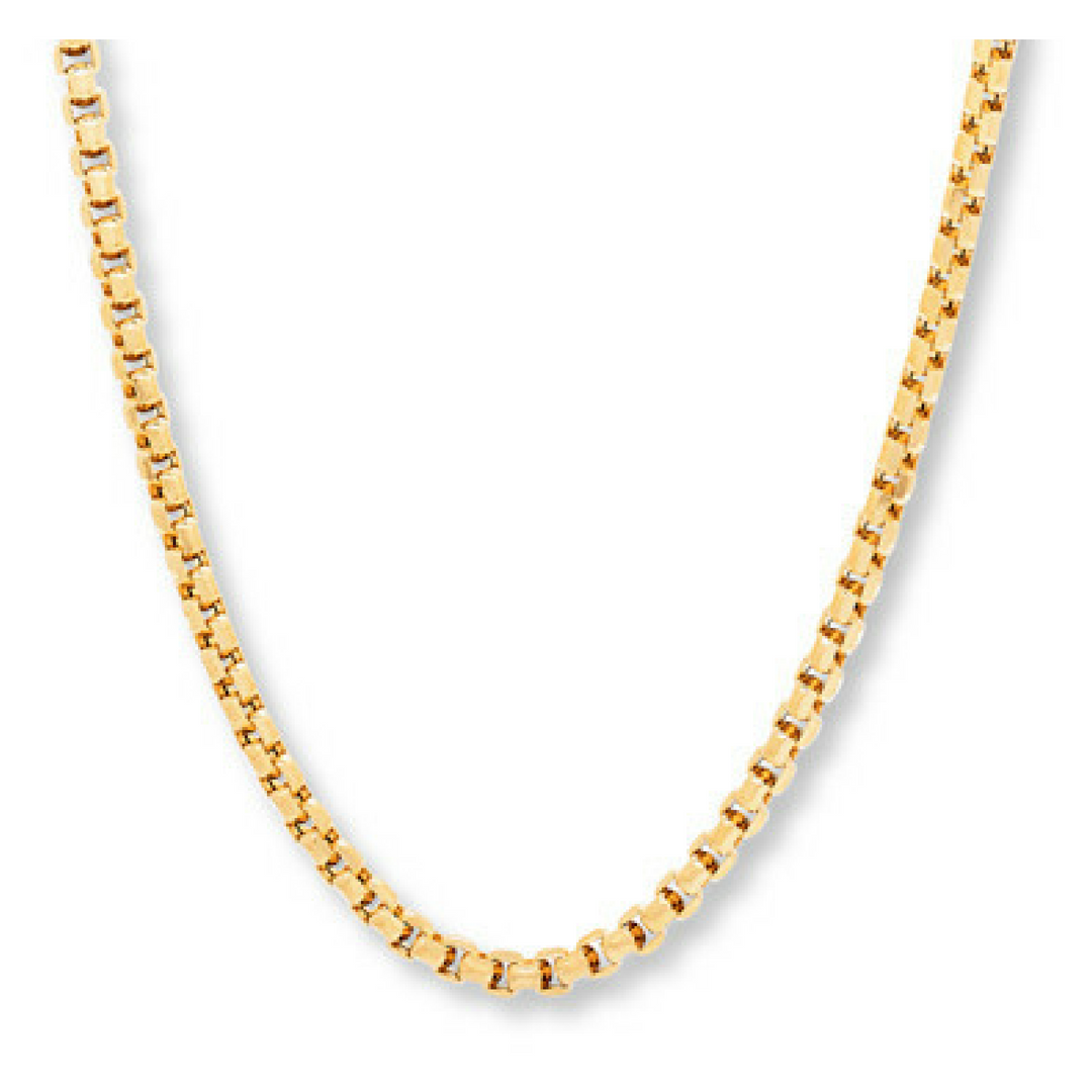 Light Weight 18K Gold Snake Necklace