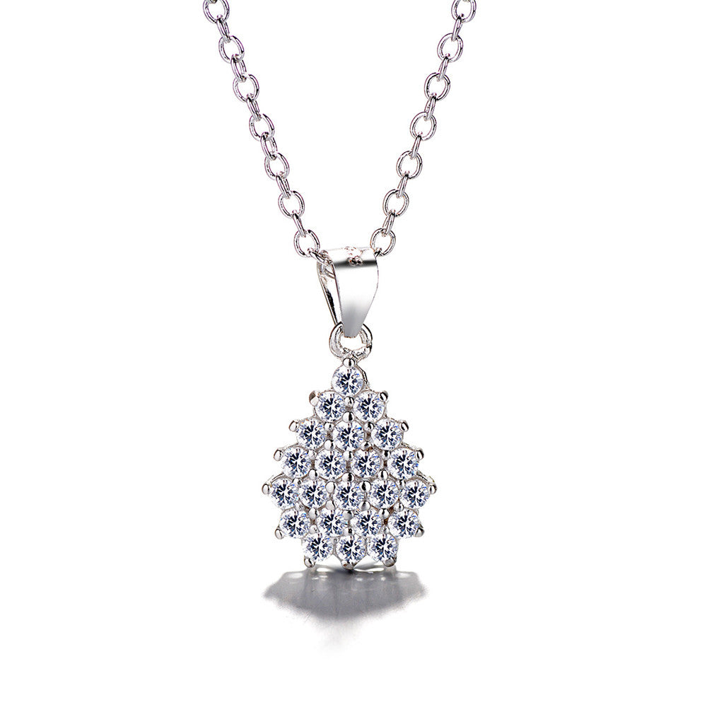 Sterling Silver & Cubic Zirconia Pendant Necklace