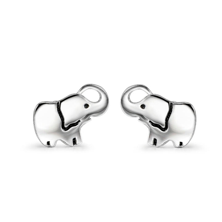 Sterling Silver Minimalist Elephant Earrings