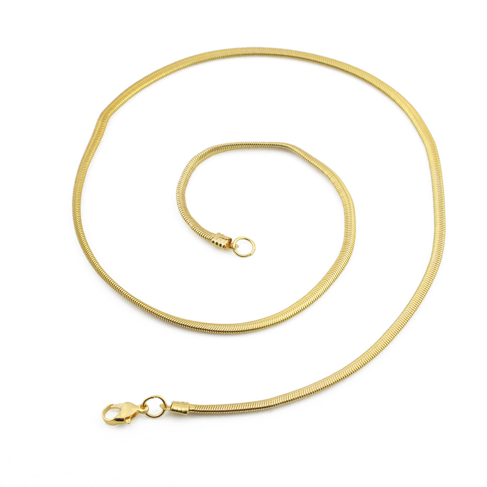 Herringbone Chain Necklace in 18K Gold