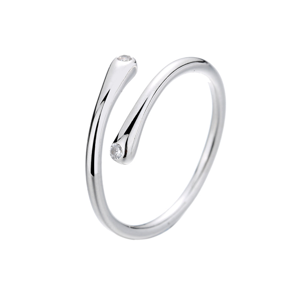 Sterling Silver Adjustable Band with Swarovski Crystal – Amy