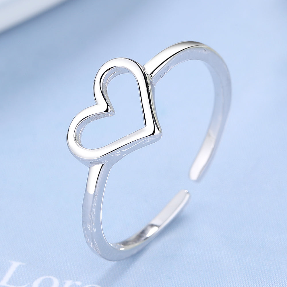 Sterling Silver Heart Toe Ring