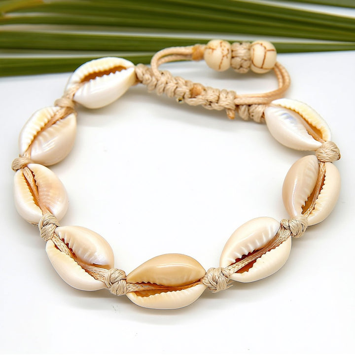 Cowrie Sea Shell Adjustable Bracelet