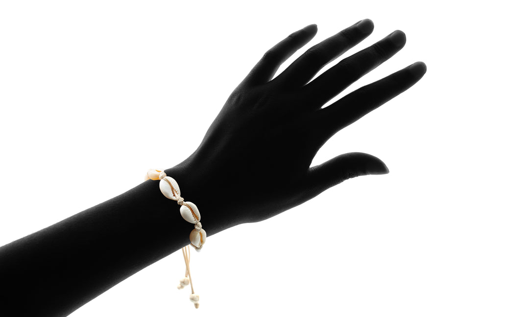 Cowrie Sea Shell Adjustable Bracelet