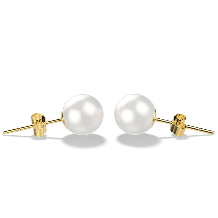 4.00 CTTW Cultured Pearl Earring in 18K Gold