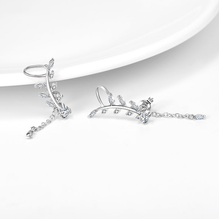 Genuine Crystal Climber & Drop Earrings