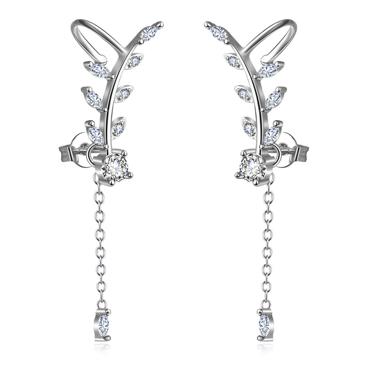 Genuine Crystal Climber & Drop Earrings