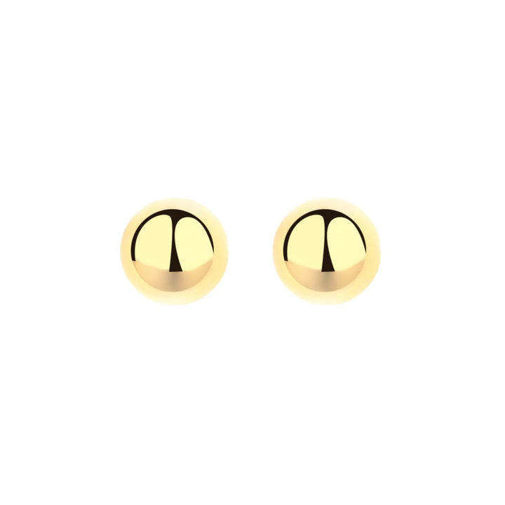 14k Gold and Sterling Silver Ball Studs
