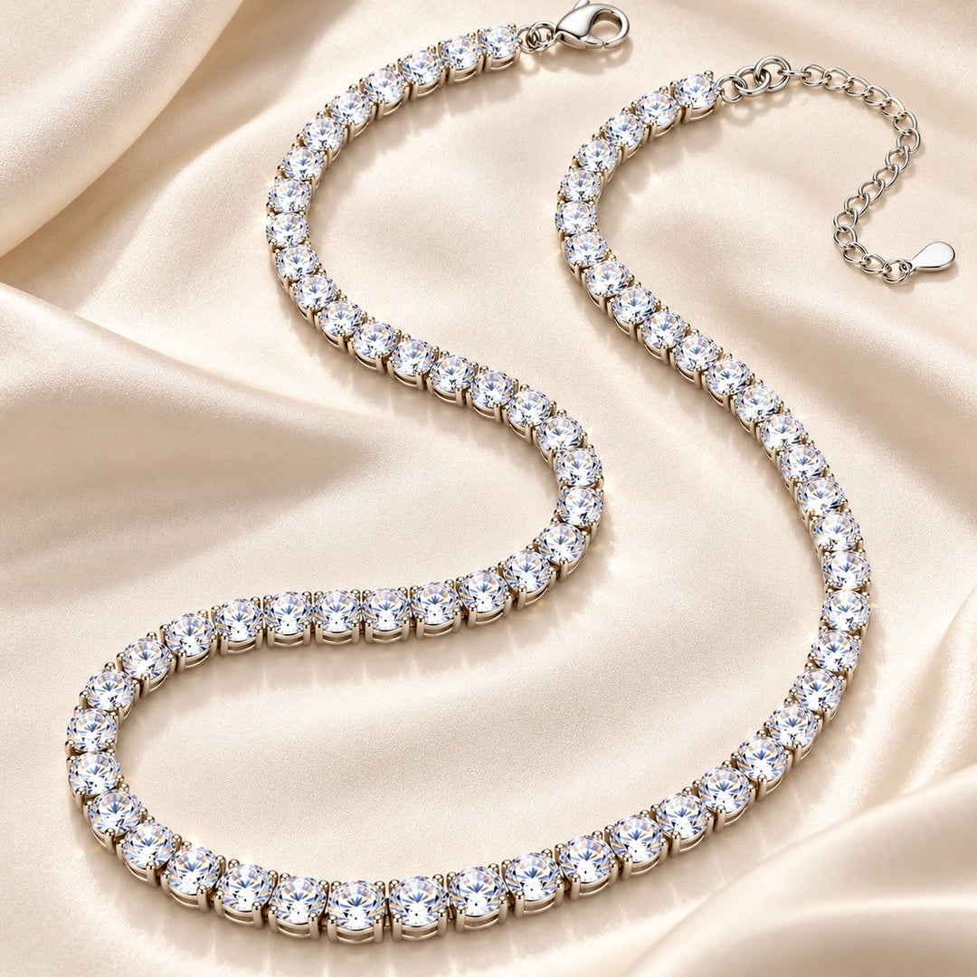 14K Gold Plated Tennis Necklace
