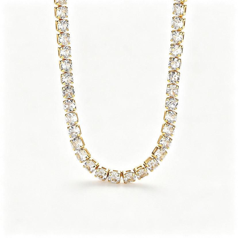 14K Gold Plated Tennis Necklace