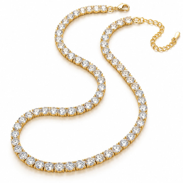 14K Gold Plated Tennis Necklace