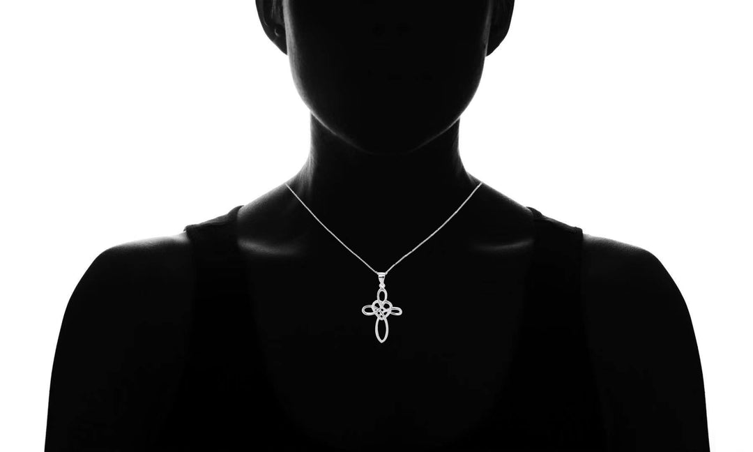 Sterling Silver Celtic Cross Necklace
