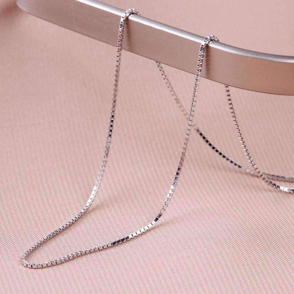 Italian Sterling Silver 16-24" Box Chains made in Italy