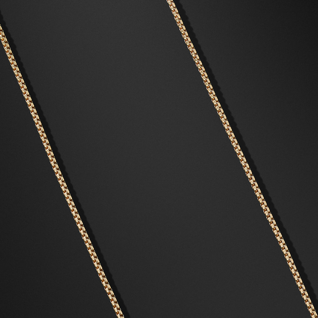 18K Gold Chain in Options 16", 18-24" Box Chain
