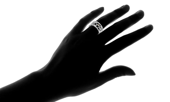 14K Two-Tone Bird Winding Branch Ring
