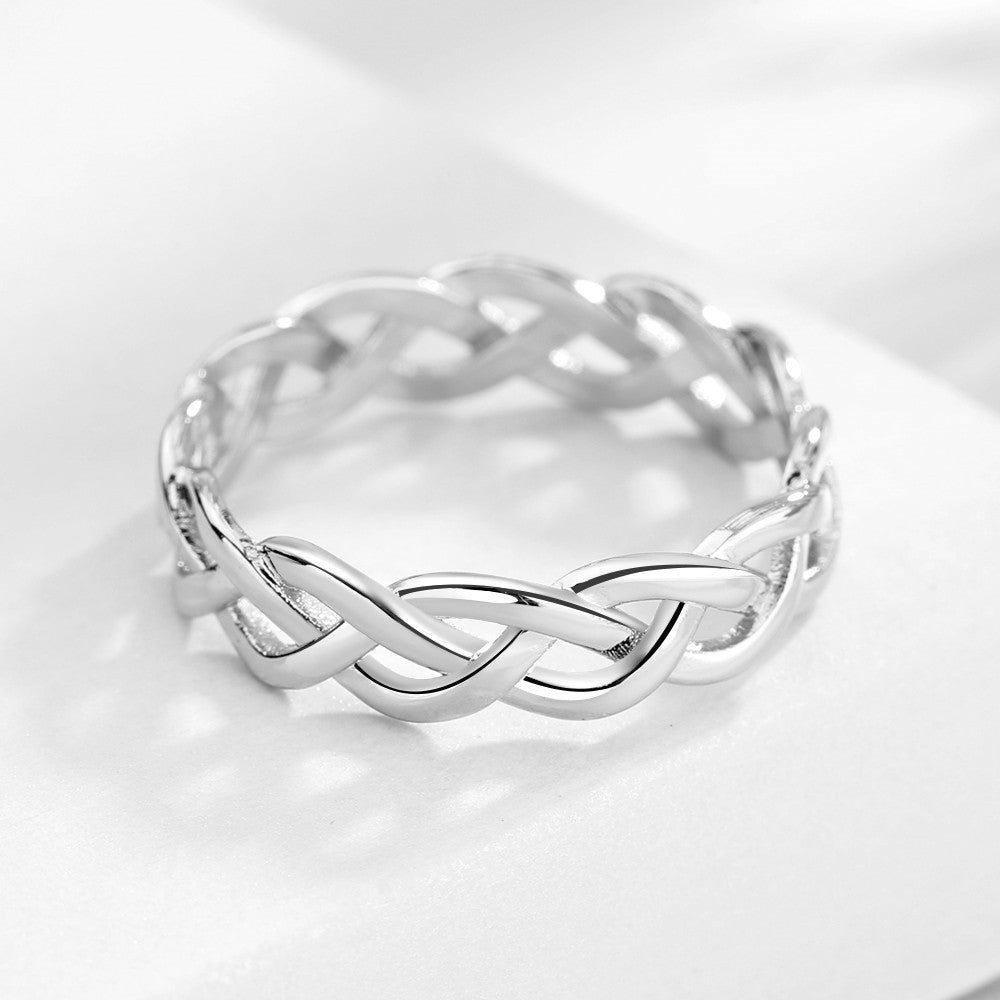 925 Sterling Silver Braided Ring
