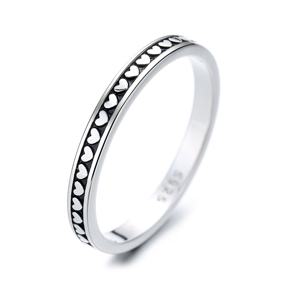 Sterling Silver Artisan Heart Band