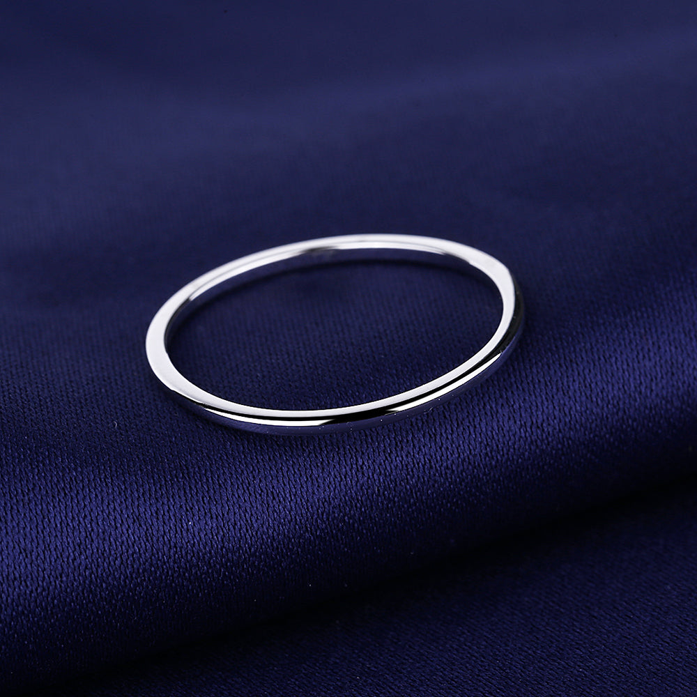 14K Gold and Sterling Silver Thin Band Rings