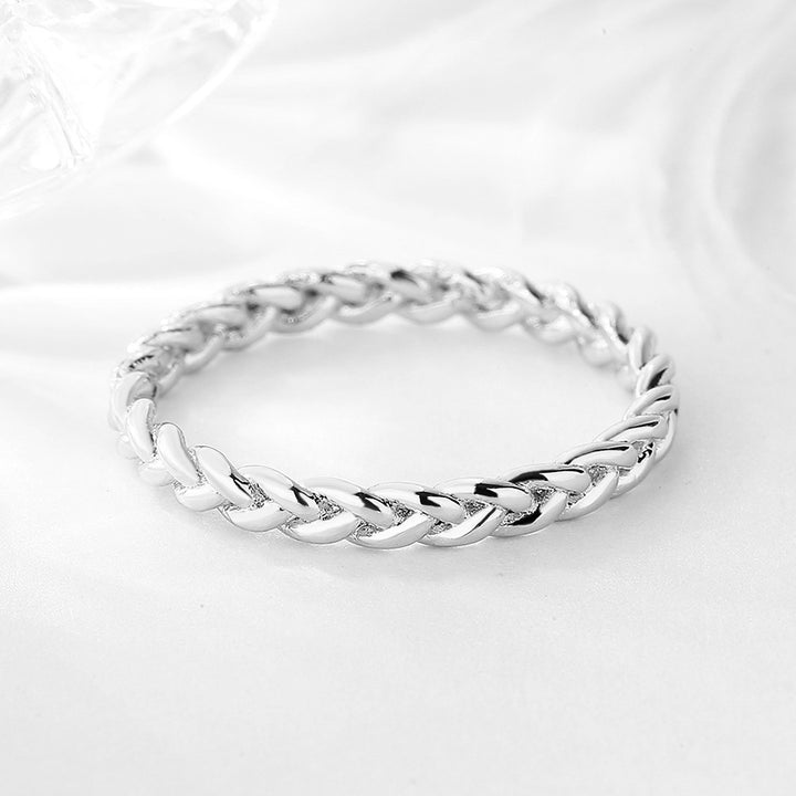 Sterling Silver Braided Band Ring
