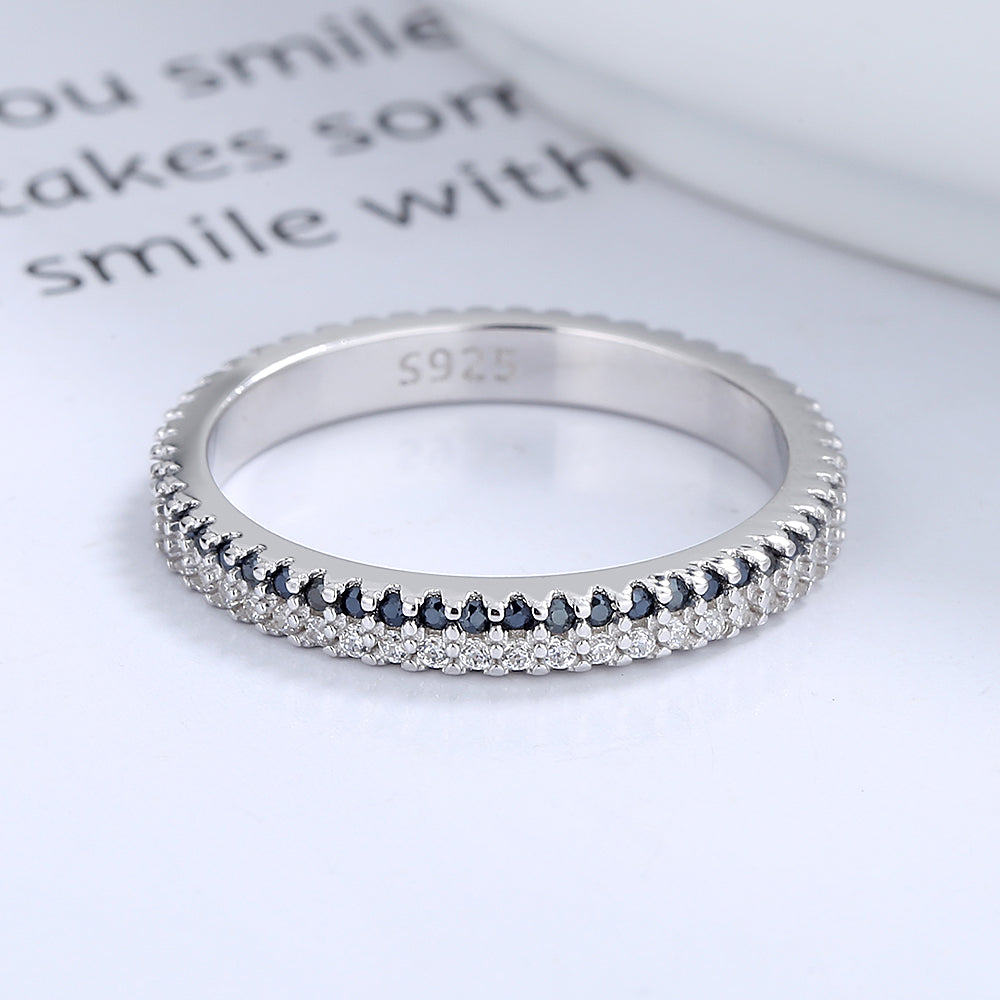 Sterling Silver Ring With Preciosa Crystals