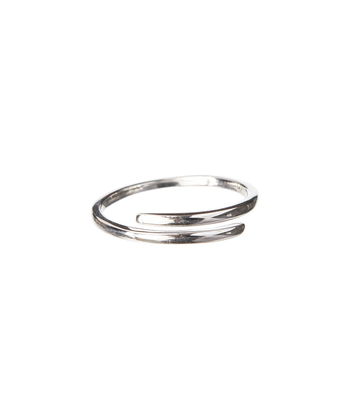 Solid Sterling Silver Adjustable Minimalist Ring