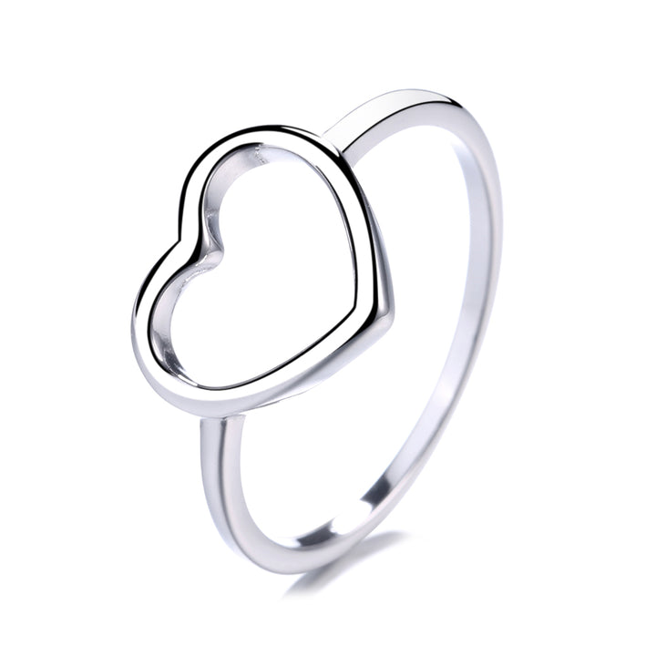 Sterling Silver Open-Heart Ring