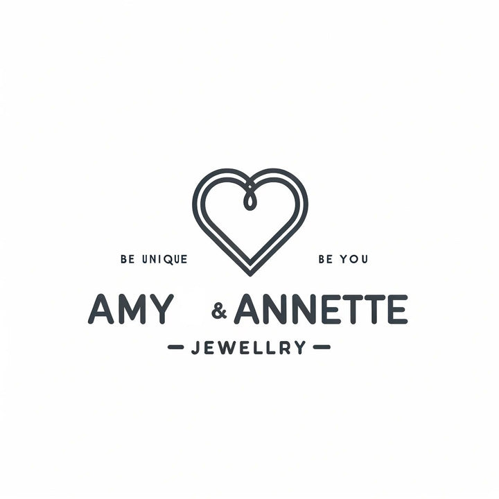 Amy and Annette 18K White Gold Heart Pendant Necklace with crystals from Swarovski
