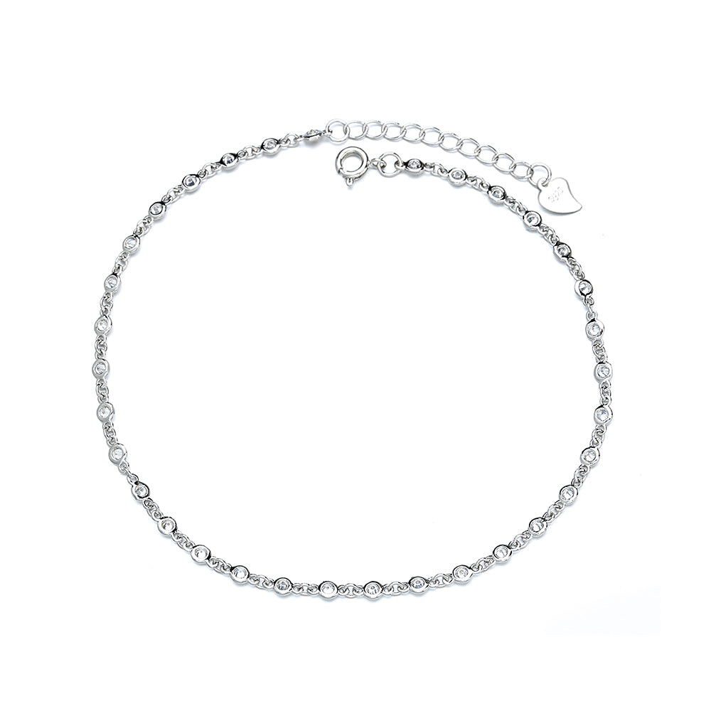 Station Anklets with Crystals from Swarovski