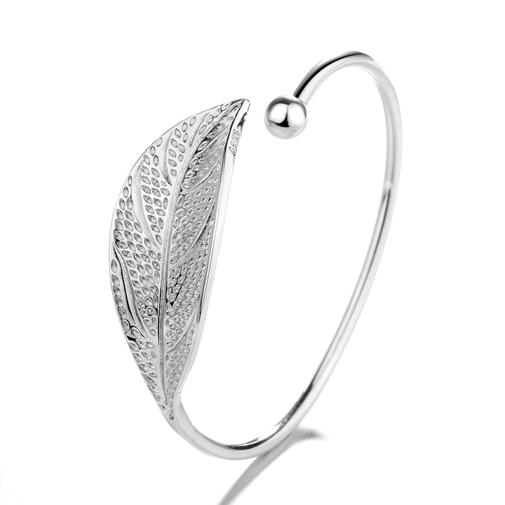 Sterling Silver Adjustable Leaf Bracelet