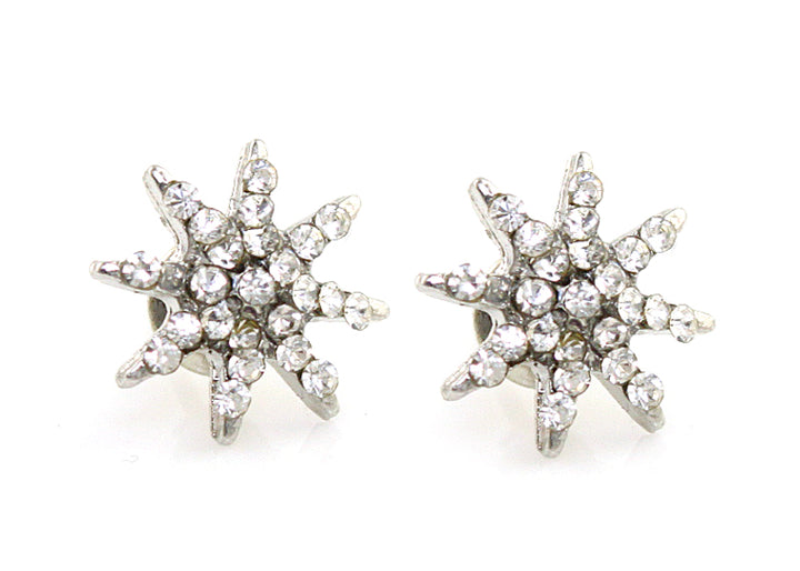 14K White Gold Swarovski Crystal Kids Earring