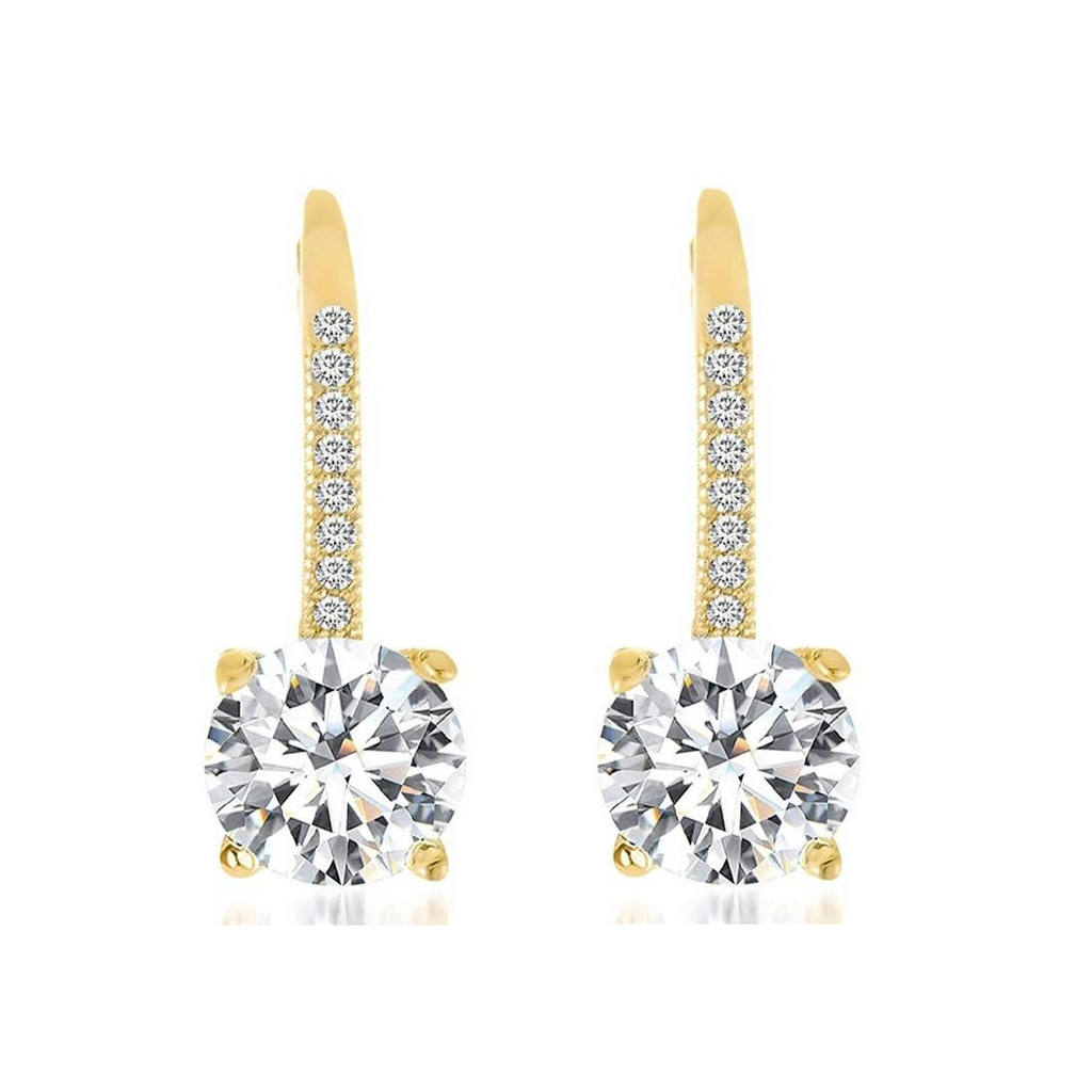 ★ wing bling★ 14k Arista Gold Bar Earrings fle638y__34622.1741137456.386.