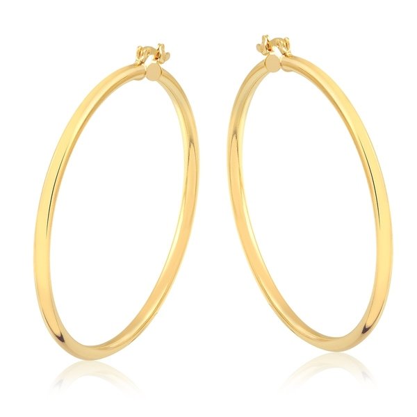 Large 60mm 18K Gold Filled Hoop Earings