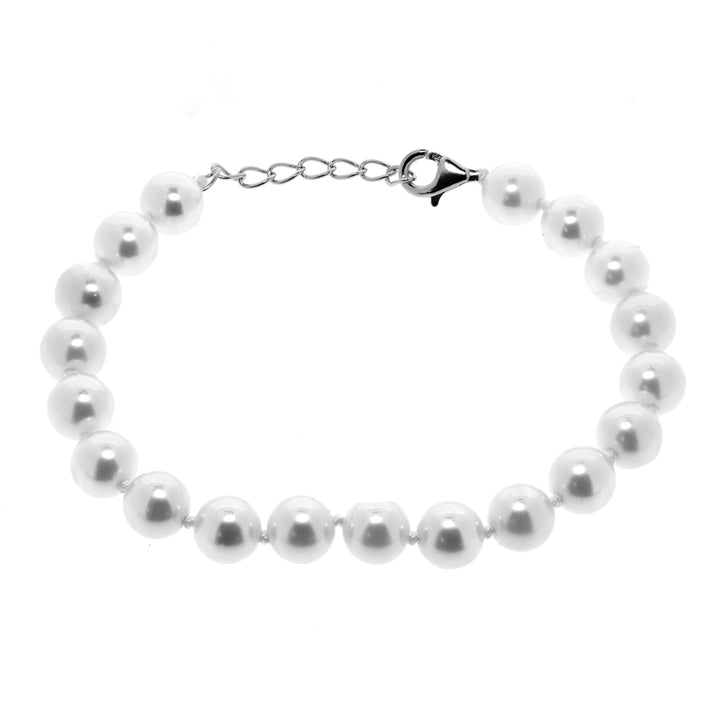 Cultured Pearl & Sterling Silver Round Bracelet