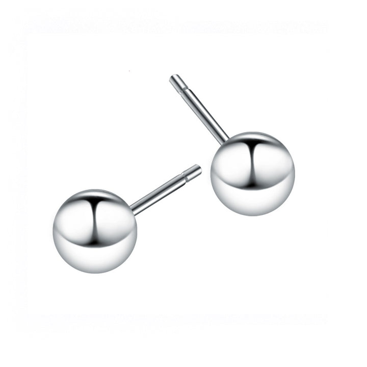 Sterling Silver Ball Studs
