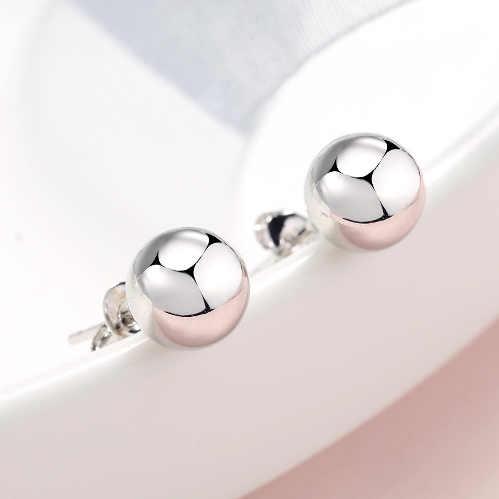 Sterling Silver Ball Studs