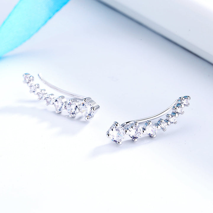 Sterling Silver Crystal Ear Climber