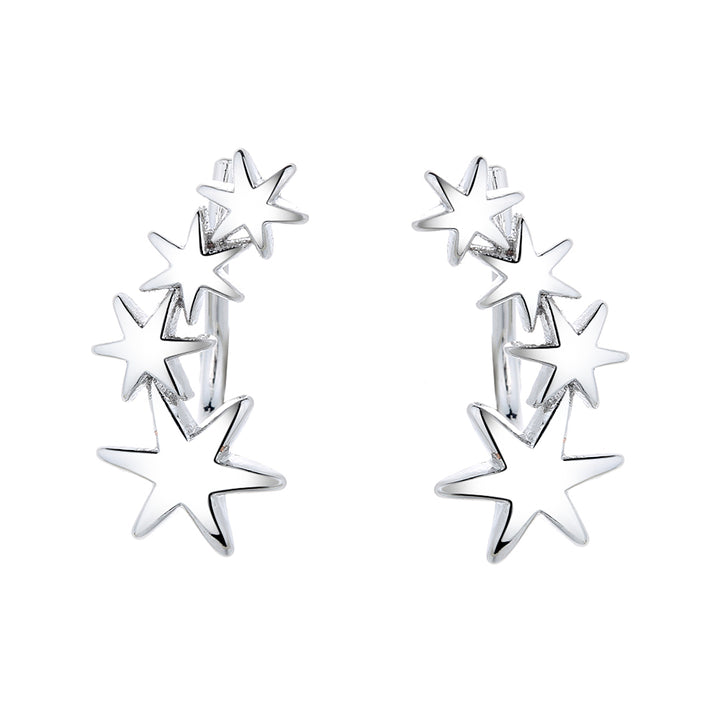 Sterling Silver Shooting Star Climber Earring