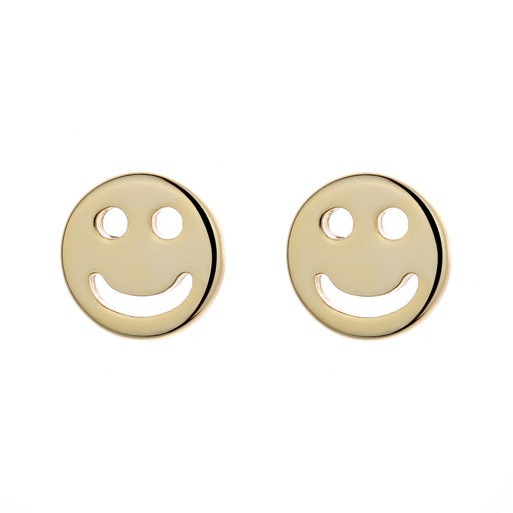 Annette Smiley 14K Gold or Sterling Silver Smiley Face Earring – Amy and Annette