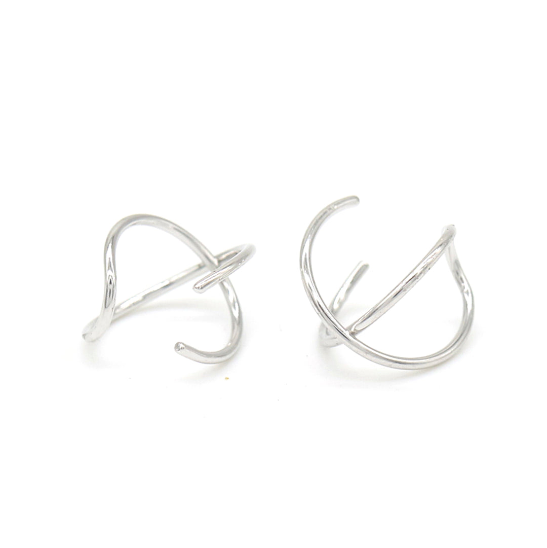 Sterling Silver Cuff Earrings (2 pack)