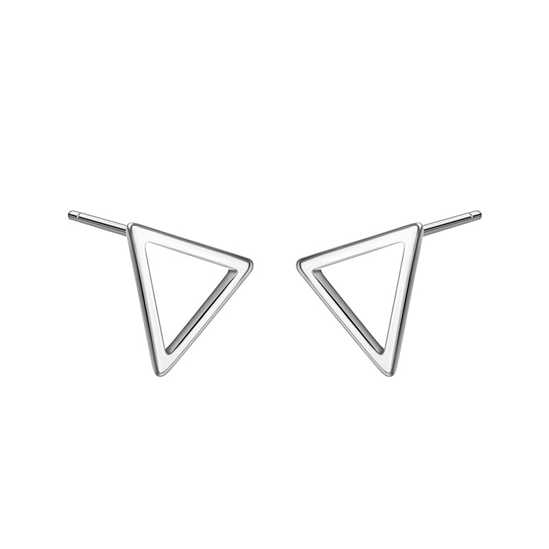 Sterling Silver Triangle Minimalist Earring