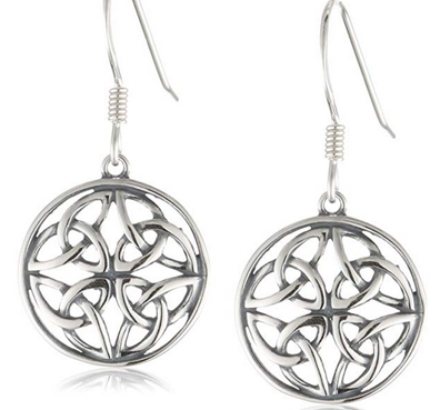 Sterling Silver Celtic Hook Earrings