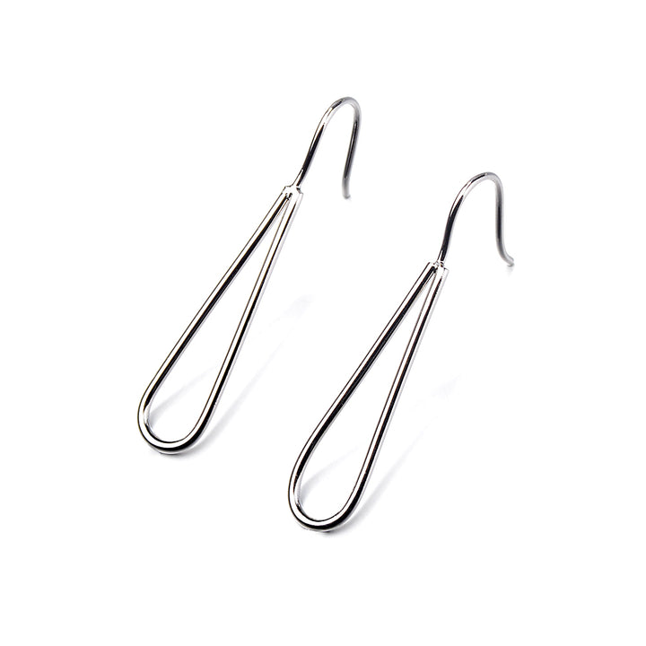 Pull Through Open Waterdrop Dangle Earring