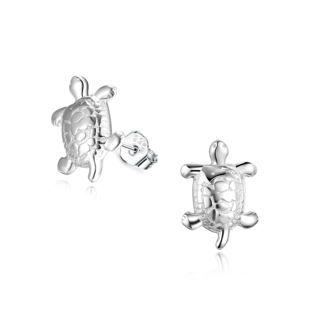 Sterling Silver Turtle Studs